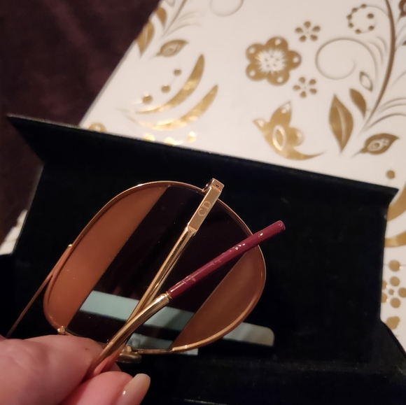 BNIB DIOR Split aviator sunglasses in rose gold - Picture 11 of 11